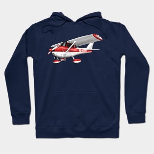 Cessna Cartoon Drawing Hoodie